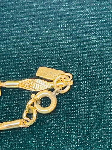 Monet Gold Flower Pendant
